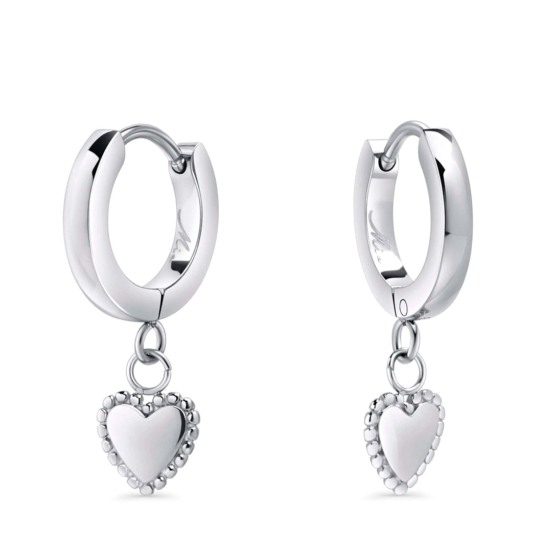 Mia Bijoux Boucles d'oreilles Argent Boucles d'oreilles Huggies Sagrada en acier