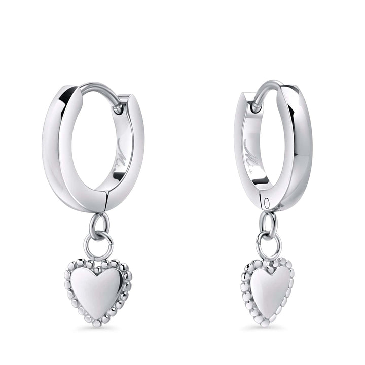 Mia Bijoux Boucles d'oreilles Argent Boucles d'oreilles Huggies Sagrada en acier
