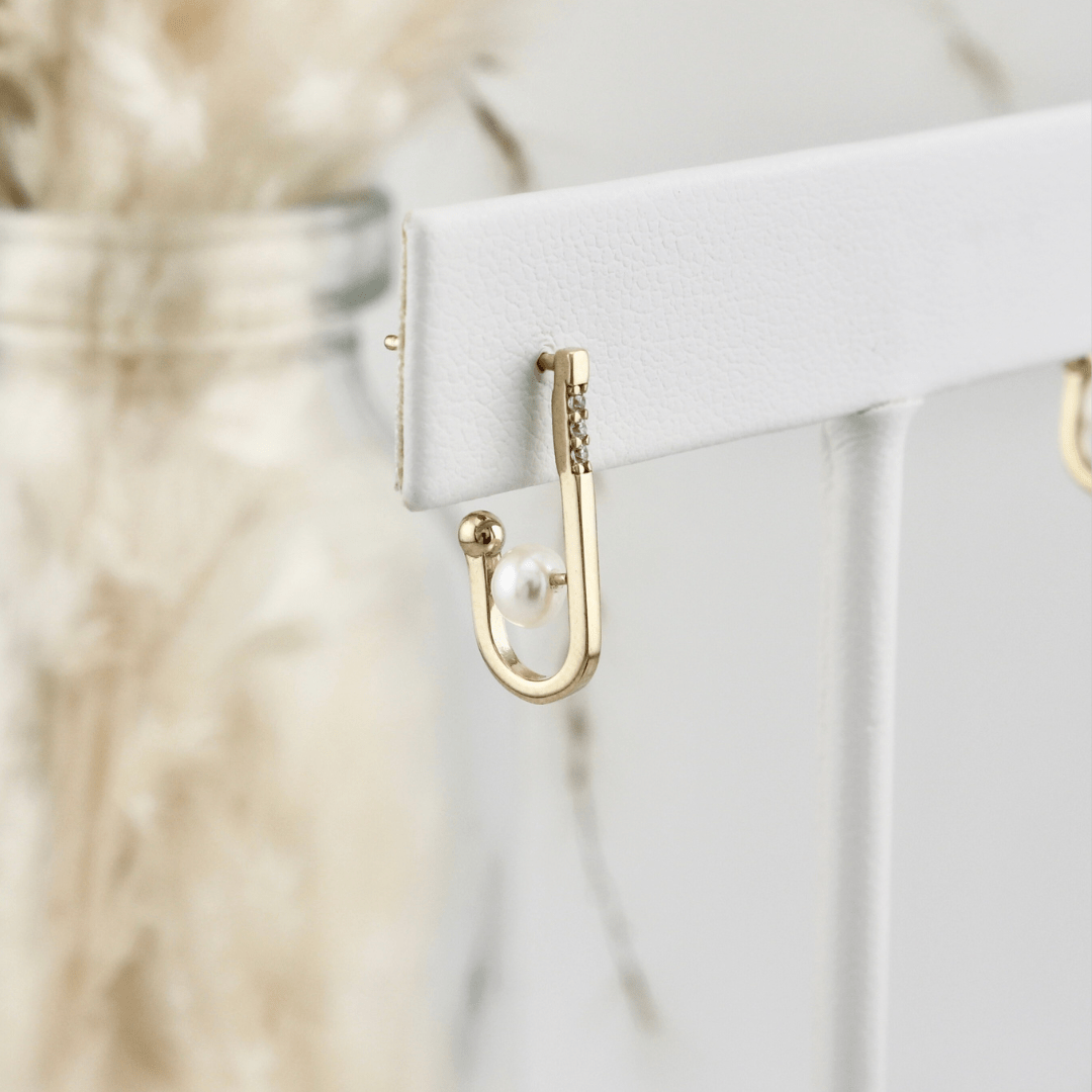 Mathieu Blanchard Joaillerie Boucles d'oreilles Perles en or 10K