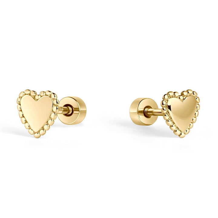 Mia Bijoux Boucles d'oreilles Doré Boucles d'oreilles Sagrada en acier