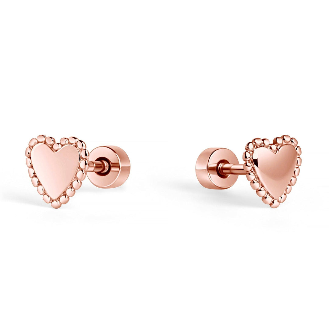 Mia Bijoux Boucles d'oreilles Rosé Boucles d'oreilles Sagrada en acier