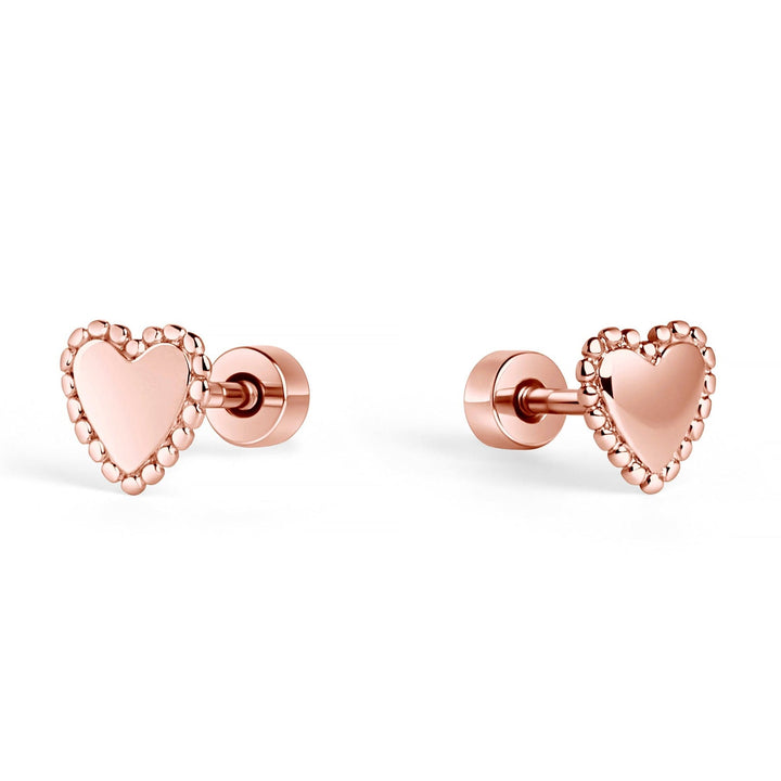 Mia Bijoux Boucles d'oreilles Rosé Boucles d'oreilles Sagrada en acier