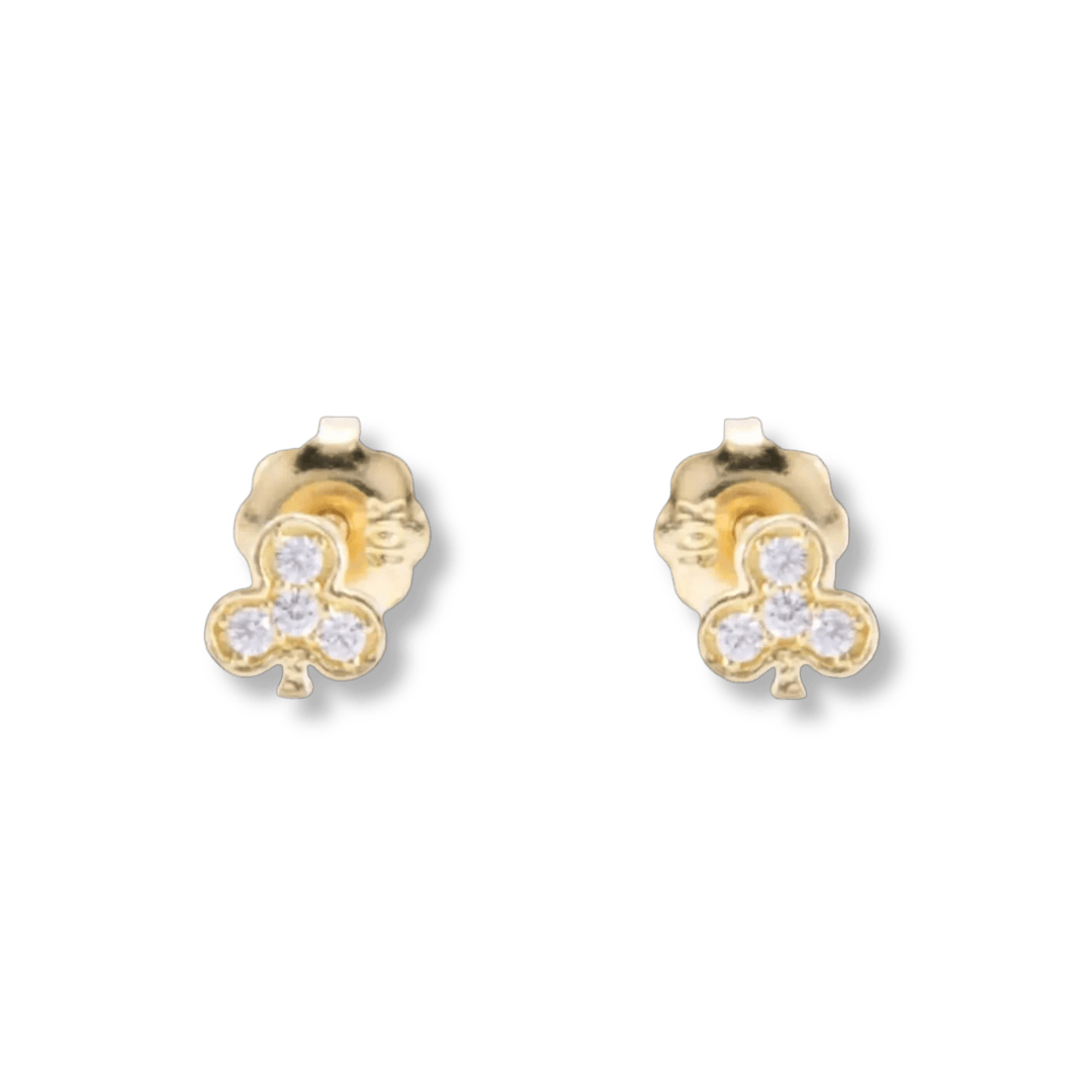 - Boucles d'oreilles Boucles d'oreilles Trèfles en or 10K