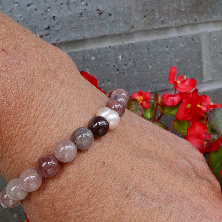 Mathieu Blanchard Bracelet Aura en quartz et perle