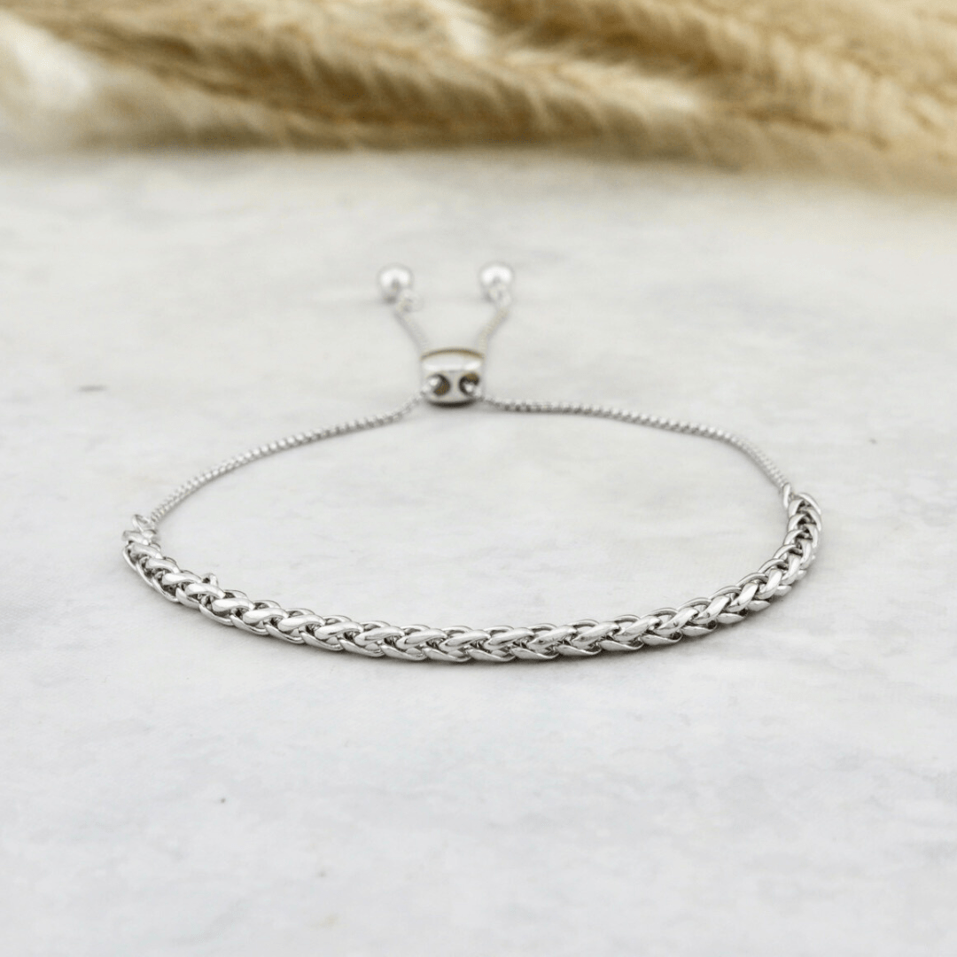 Bracelet Blé en argent sterling Mathieu Blanchard Argent / Argent sterling PBRAM12852S Bracelet 3mm blé en argent 925 ajustable | Mathieu Blanchard  Mathieu Blanchard Joaillerie