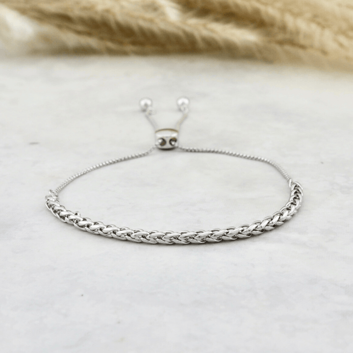 Bracelet Blé en argent sterling Mathieu Blanchard Argent / Argent sterling PBRAM12852S Bracelet 3mm blé en argent 925 ajustable | Mathieu Blanchard  Mathieu Blanchard Joaillerie