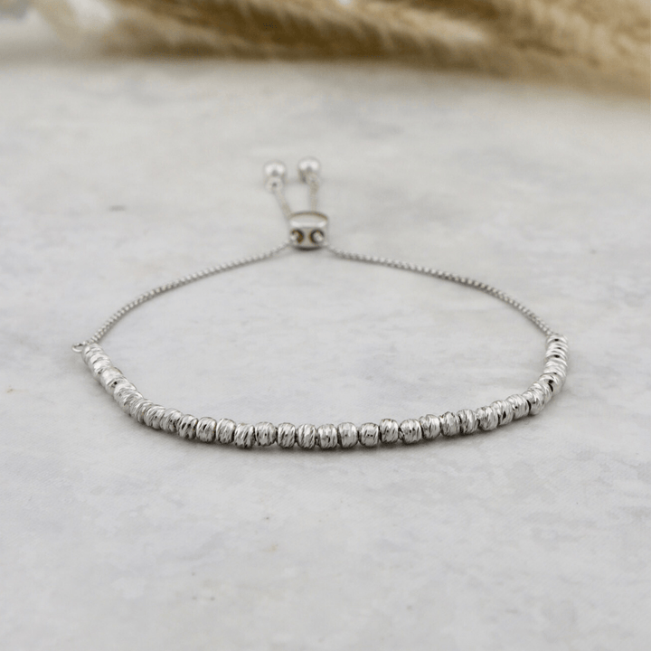 Bracelet Callisto en argent sterling Mathieu Blanchard Argent / Argent sterling PBRAM12853S Bracelet billes ciselées 3mm en argent 925 | Mathieu Blanchard  Mathieu Blanchard Joaillerie