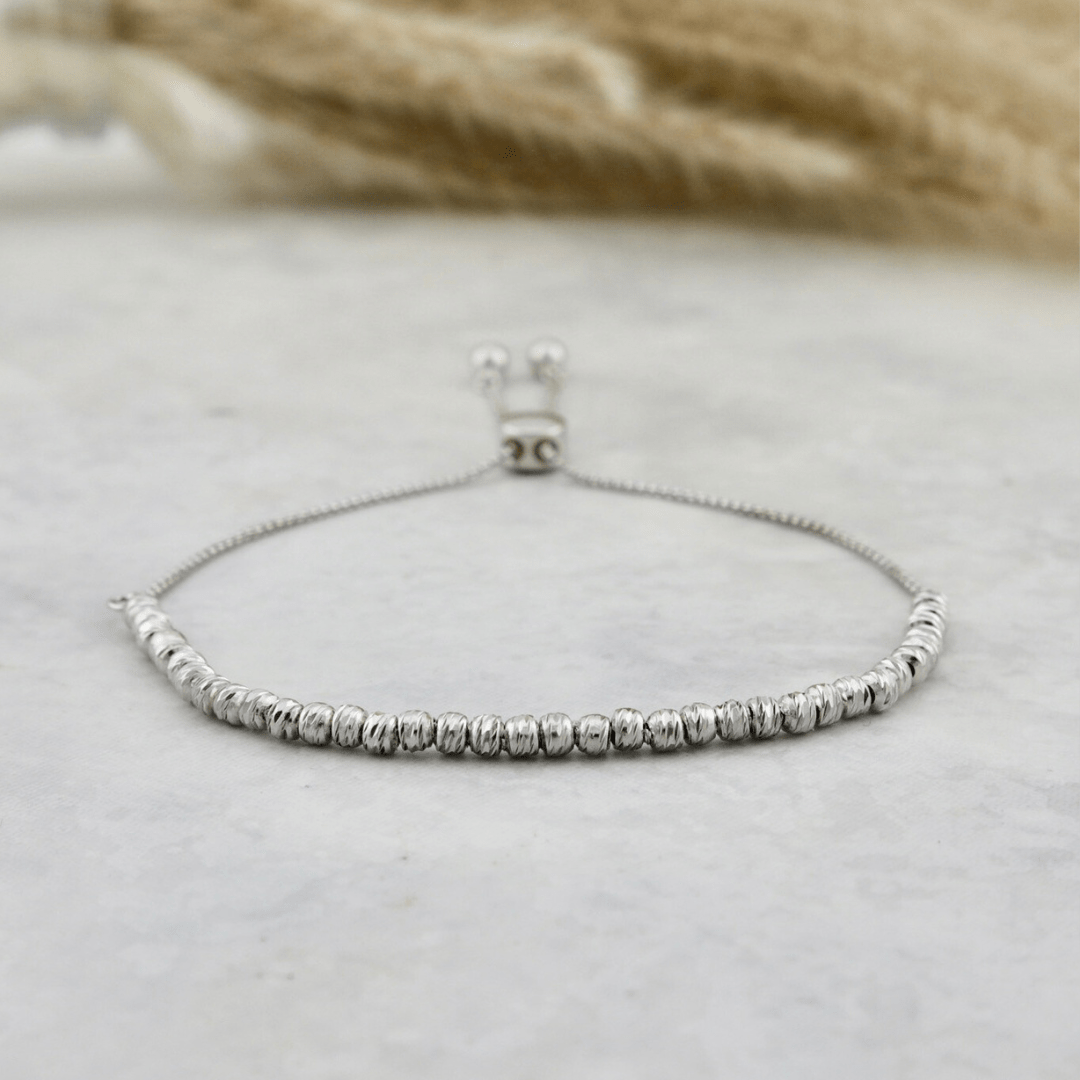 Bracelet Callisto en argent sterling Mathieu Blanchard Argent / Argent sterling PBRAM12853S Bracelet billes ciselées 3mm en argent 925 | Mathieu Blanchard  Mathieu Blanchard Joaillerie