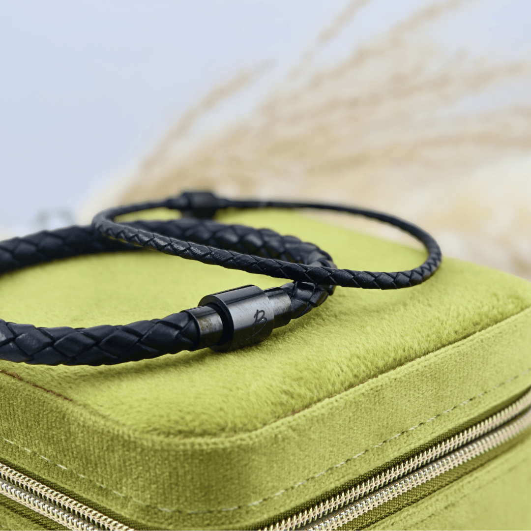 Mathieu Blanchard Bracelets Bracelet Classique en cuir et acier