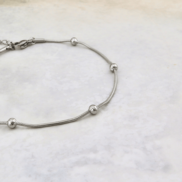Mathieu Blanchard Bracelets de cheville Bracelet de cheville Billes en acier