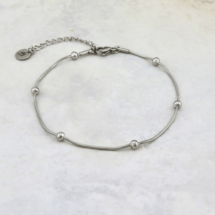 Mathieu Blanchard Bracelets de cheville Bracelet de cheville Billes en acier