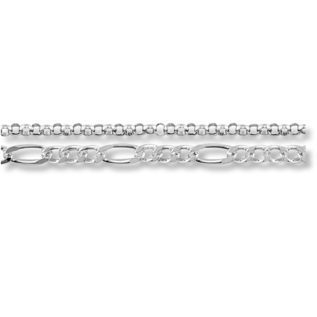 Mathieu Blanchard Bracelet Double figaro en argent sterling