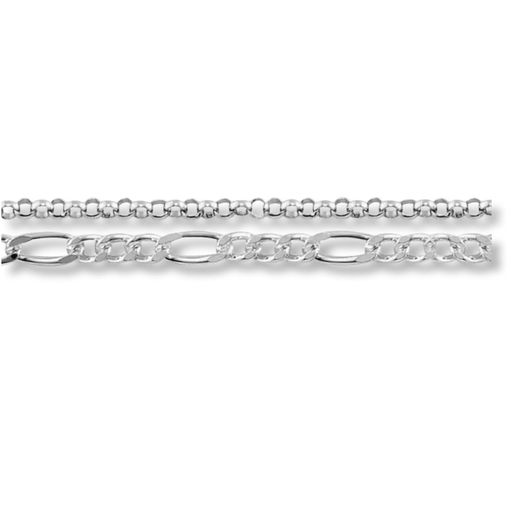 Mathieu Blanchard Bracelet Double figaro en argent sterling