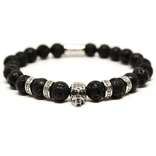 Bracelet Emperador en acier inoxydable SkeletonHD Bracelets Acier inoxydable Bracelet Emperador en pierres de lave | Mathieu Blanchard x SkeletonHD Mathieu Blanchard Joaillerie