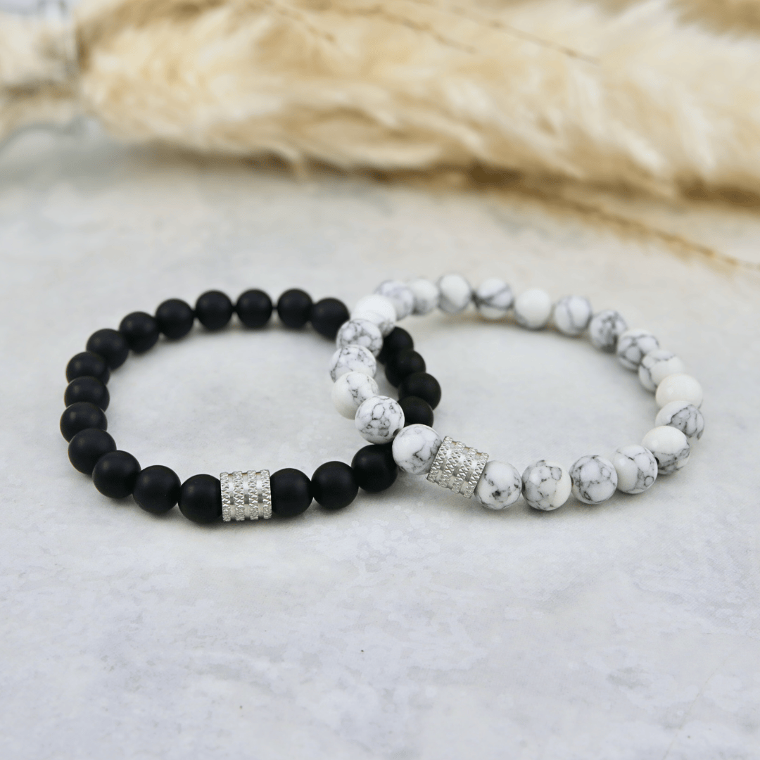 Bracelet La Force Onyx en acier inoxydable Mathieu Blanchard Acier inoxydable PBRM17383S Bracelet La Force Onyx 8mm | Mathieu Blanchard Joaillerie Mathieu Blanchard Joaillerie