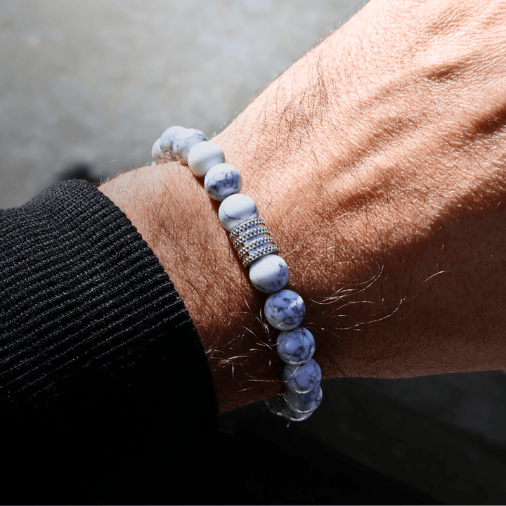 Mathieu Blanchard Bracelet La Force Turquoise Blanc