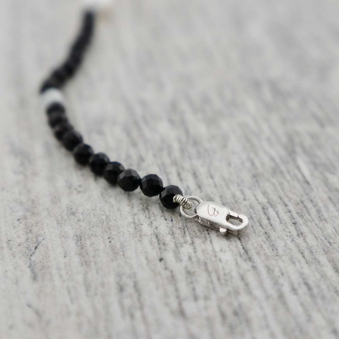 Mathieu Blanchard Bracelet Nuance en perles, spinels, aigues-marines et argent sterling