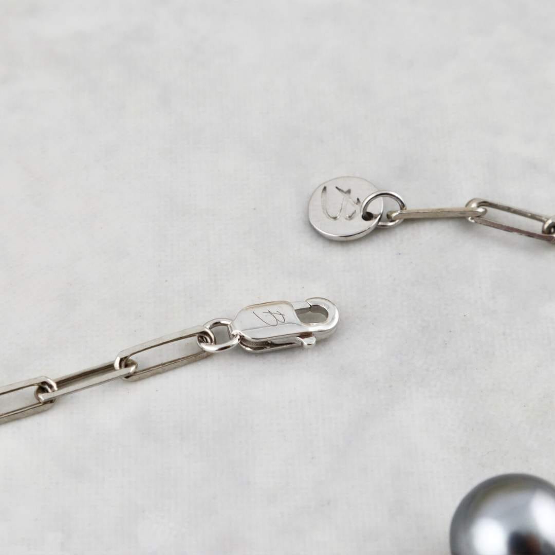 Bracelet Oceania et perle de Tahiti en argent sterling Mathieu Blanchard Bracelets Bracelet en argent sterling et perle de Tahiti | Mathieu Blanchard Mathieu Blanchard Joaillerie