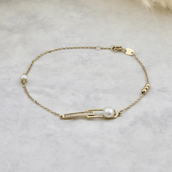Mathieu Blanchard Joaillerie Bracelet Perles en or 10K