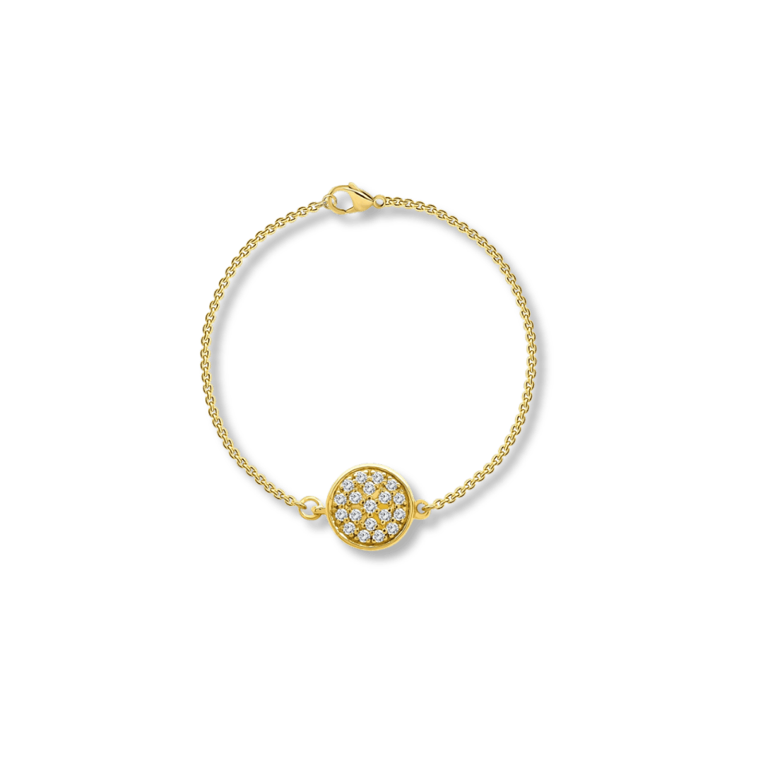 Mathieu Blanchard Or jaune 14K / 7 pouces Bracelet réversible Classique - Diamants 0.58 ctw