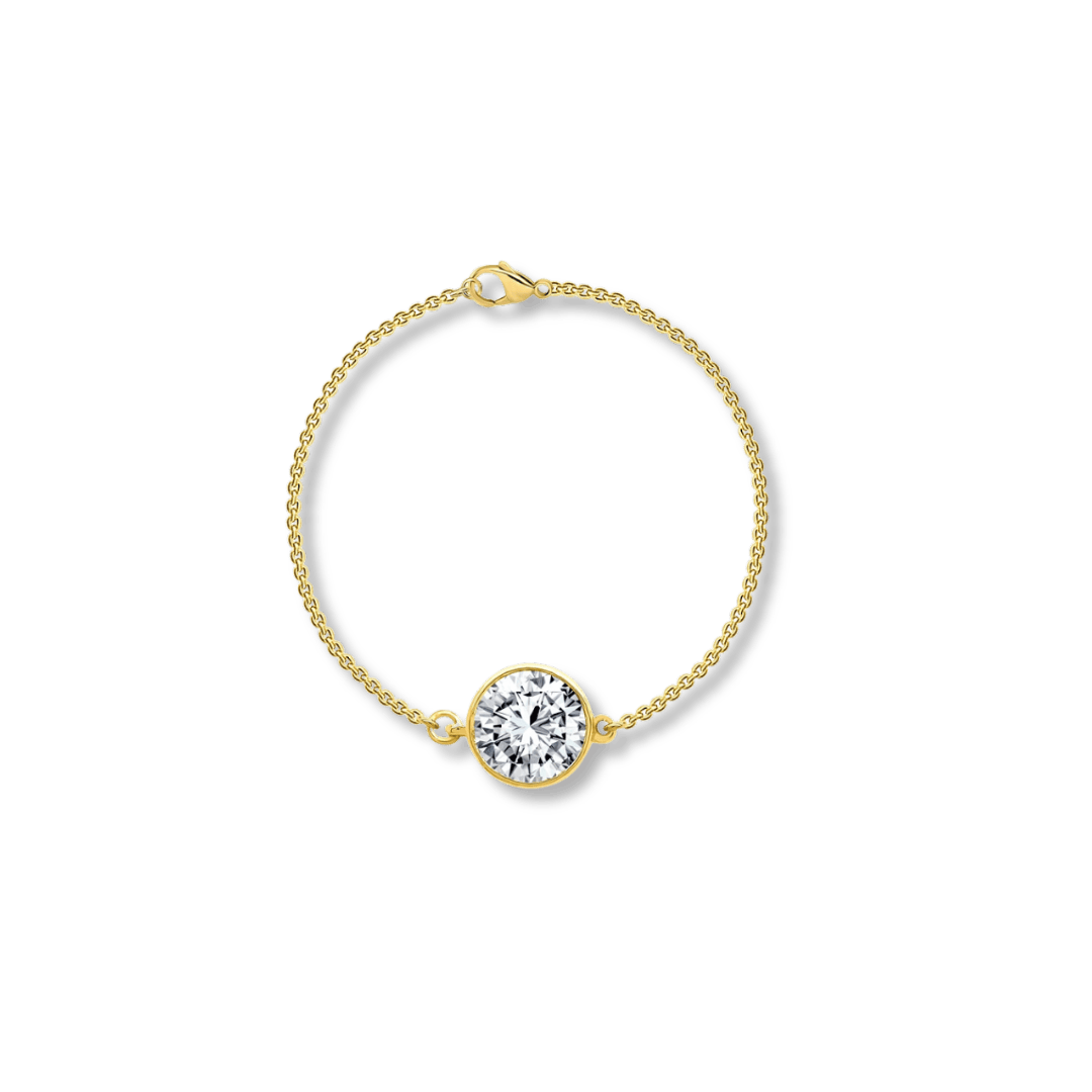 Mathieu Blanchard Or jaune 14K / 7 pouces Bracelet réversible Classique - Diamants 0.58 ctw