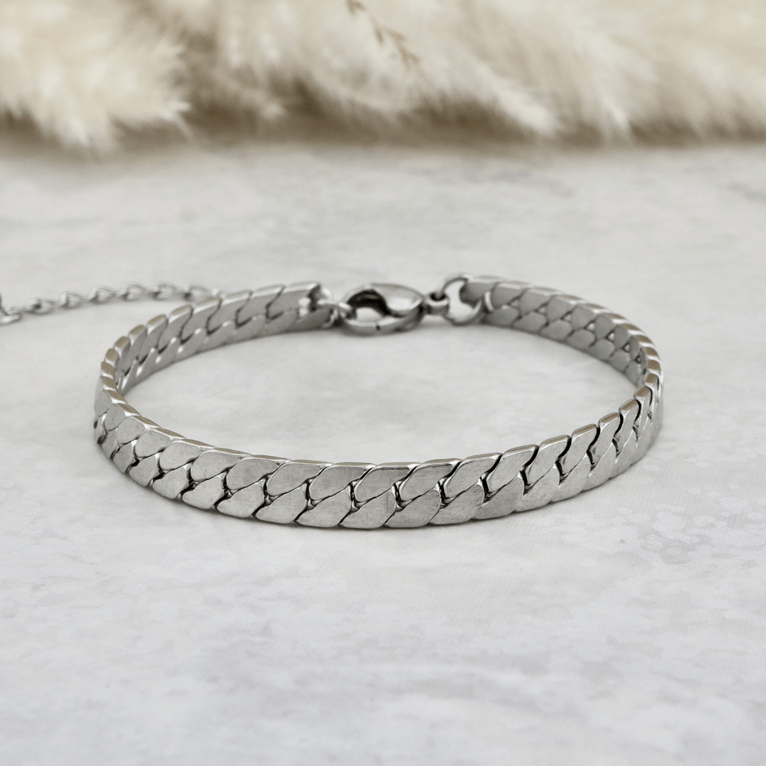 Bracelet Stratus en acier inoxydable Mathieu Blanchard Bracelets Argent / Acier inoxydable Bracelet en acier inox | Collection La Force par Mathieu Blanchard Mathieu Blanchard Joaillerie