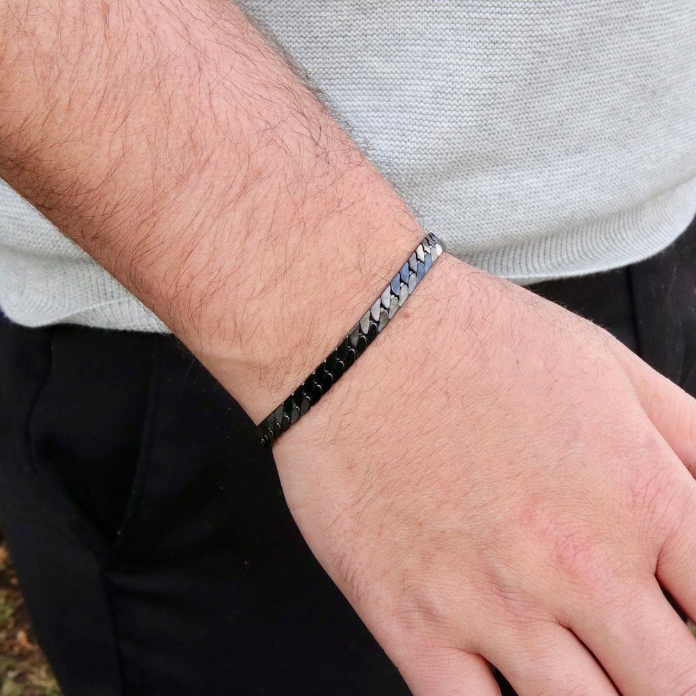 Bracelet Stratus en acier inoxydable Mathieu Blanchard Bracelets Bracelet en acier inox | Collection La Force par Mathieu Blanchard Mathieu Blanchard Joaillerie