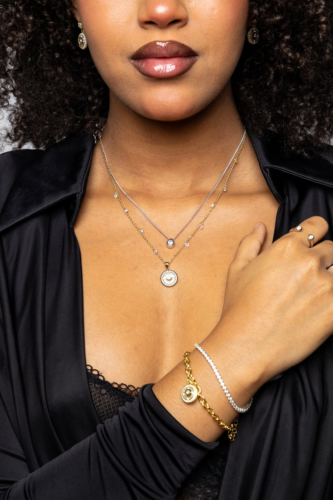 Caroline Néron Bracelets de cheville Bracelet Tennis Exclusive en argent sterling
