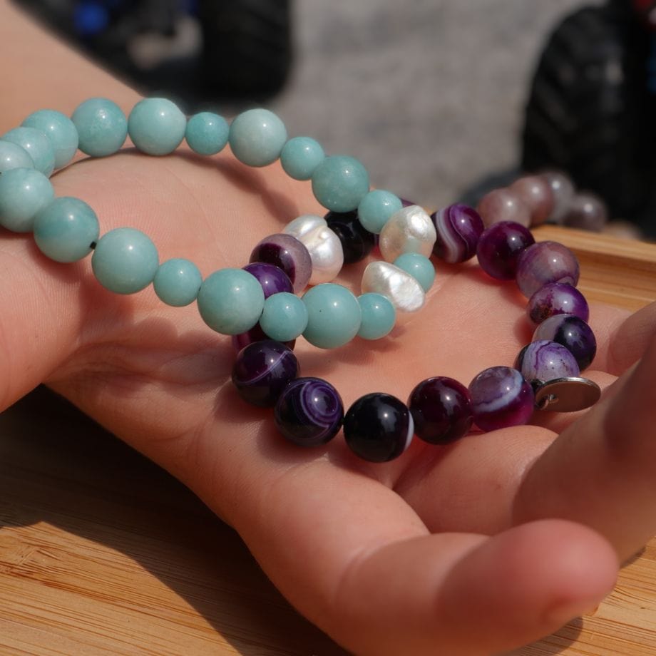 Mathieu Blanchard Bracelets 5.5 pouces Bracelet Trésor en quartz et perles