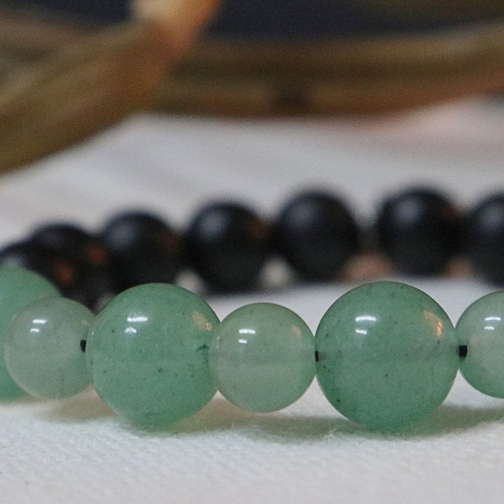 Mathieu Blanchard Bracelet Zack en onyx et aventurine