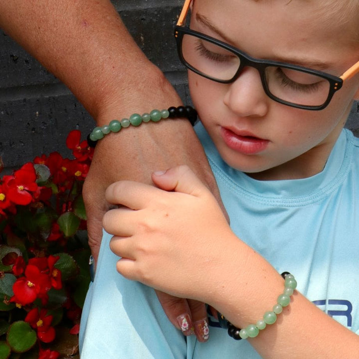 Mathieu Blanchard Bracelet Zack en onyx et aventurine