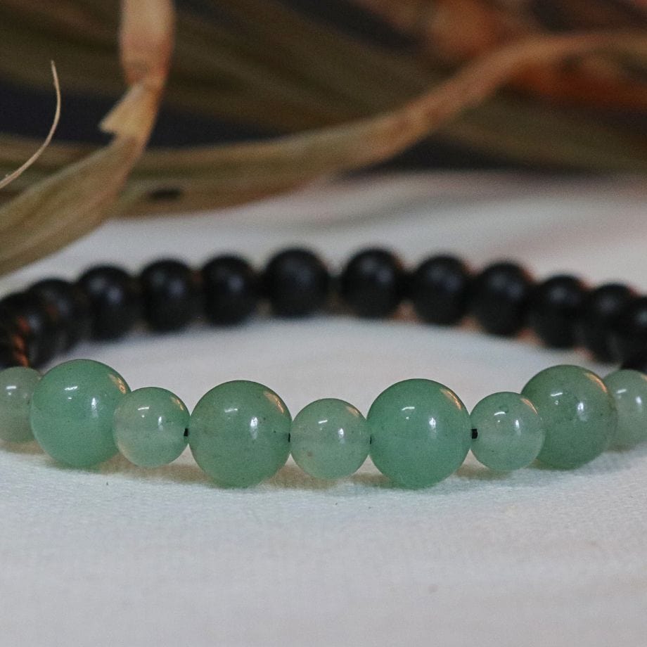Mathieu Blanchard Bracelet Zack en onyx et aventurine