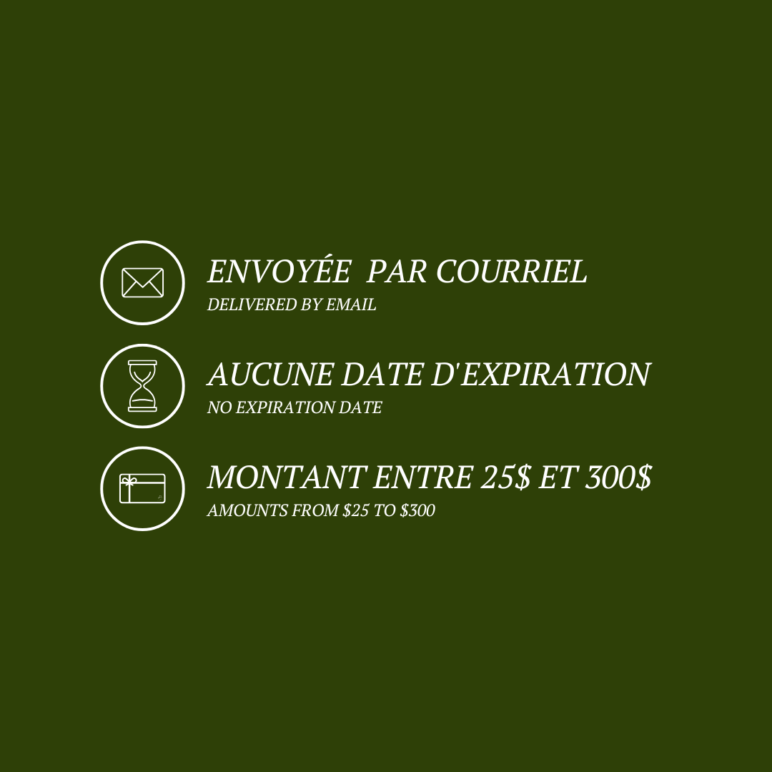 - Gift Card Carte-cadeau