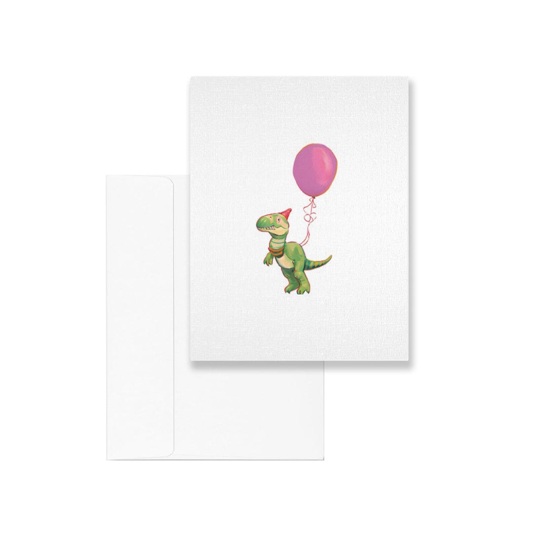 Mathieu Blanchard Carte de souhaits Dino en fête