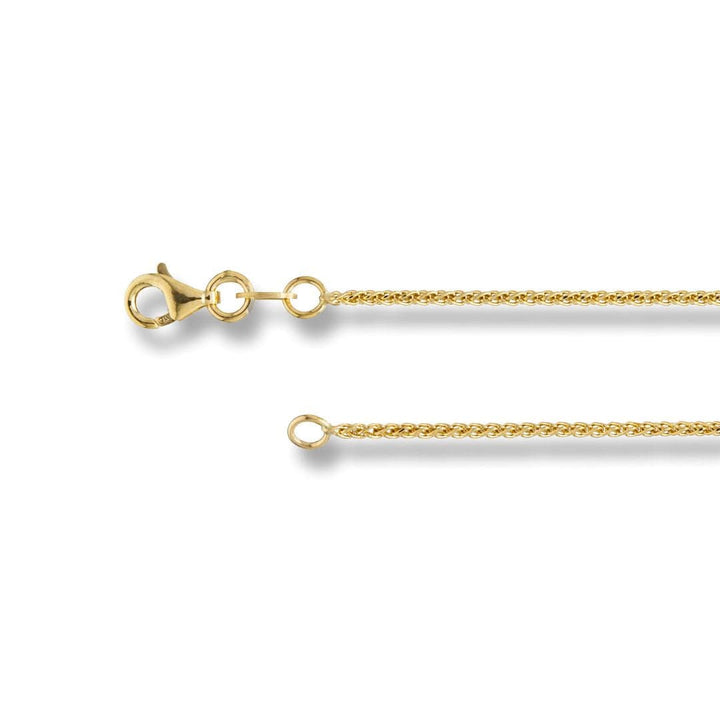- Colliers Chaine Blé coupe diamant en or 10K