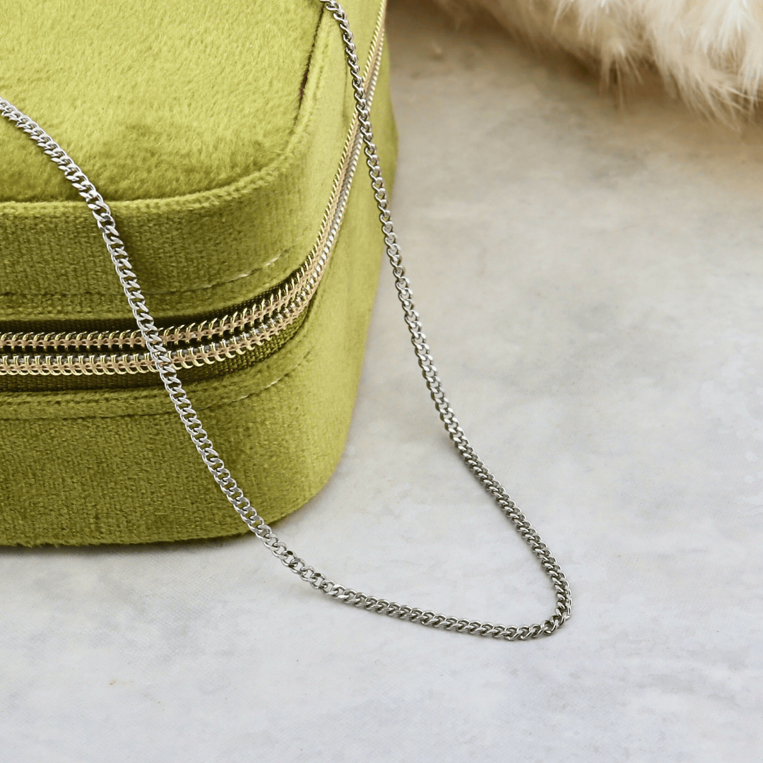 Chaîne Gourmette en acier inoxydable Mathieu Blanchard Collier Acier inoxydable PCHBAM10730S-18 Chaine Gourmette 1.8mm en acier inox | Mathieu Blanchard  Mathieu Blanchard Joaillerie