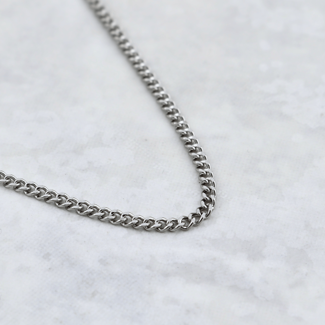 Mathieu Blanchard Collier Chaine Gourmette en acier