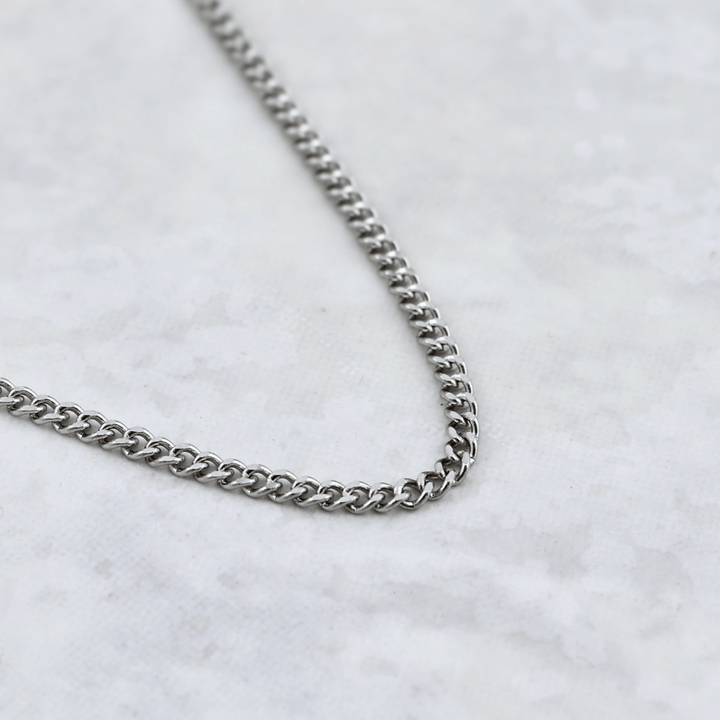 Mathieu Blanchard Collier Chaine Gourmette en acier