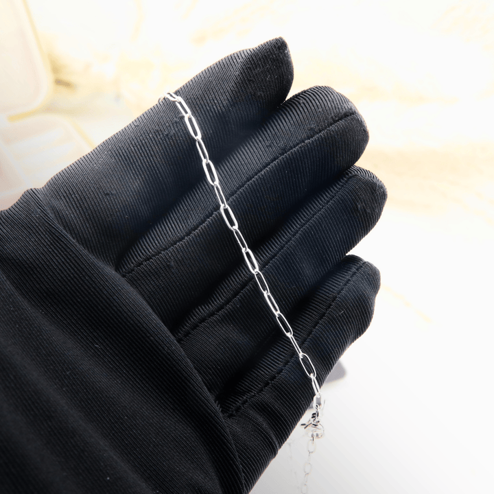 Chaîne Paperclip en acier inoxydable Mathieu Blanchard Collier Acier inoxydable PCHM17370S-18 Chaine Paperclip 2.5mm en acier inox | Mathieu Blanchard Mathieu Blanchard Joaillerie
