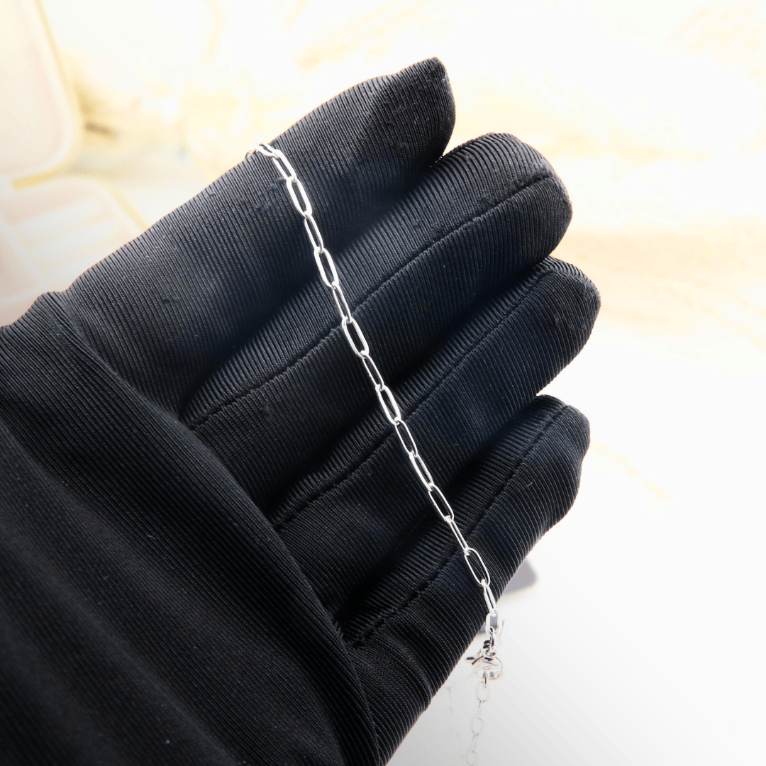 Mathieu Blanchard Collier Chaine Paperclip en acier