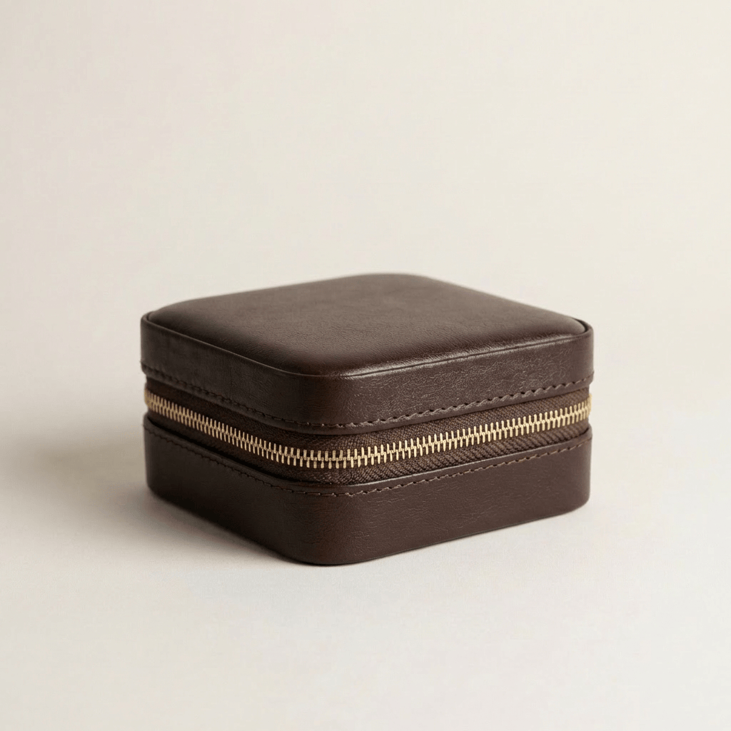 Coffret à bijoux en cuir Cabine Marron Mathieu Blanchard ACCESSOIRES PCOM20068S-marron Coffret à bijoux Cabine en cuir marron | Voyage & rangement Mathieu Blanchard Joaillerie