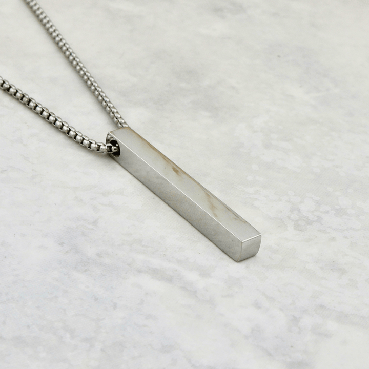Mathieu Blanchard Collier Argent Collier Barre La Force en acier