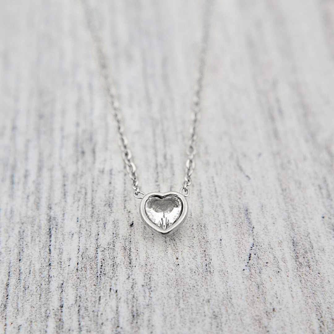 Mathieu Blanchard Pendants Argent Collier Coeur en acier