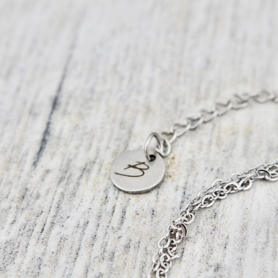 Mathieu Blanchard Colliers Argent Collier Double Charm en acier