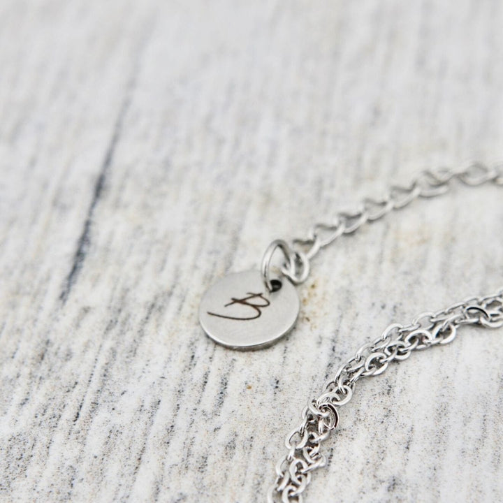 Mathieu Blanchard Colliers Argent Collier Double Charm en acier