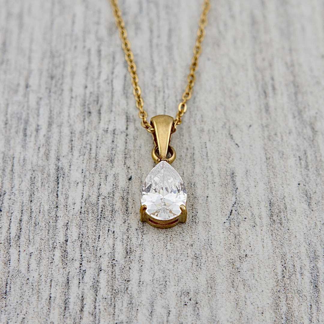 Mathieu Blanchard Pendants Collier Goutte en acier