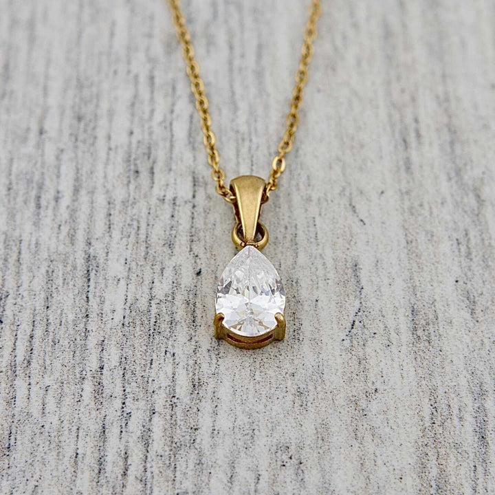 Mathieu Blanchard Pendants Collier Goutte en acier