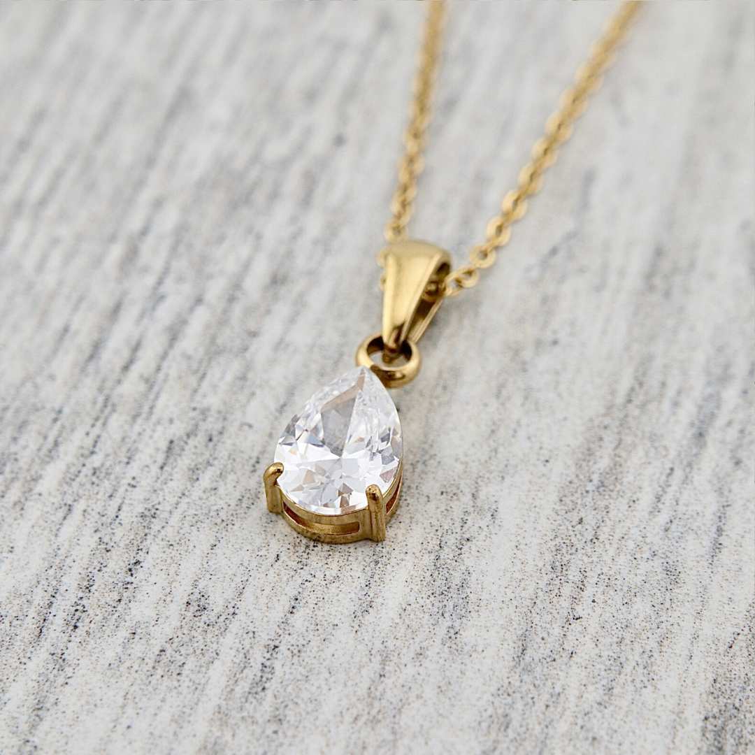 Mathieu Blanchard Pendants Collier Goutte en acier