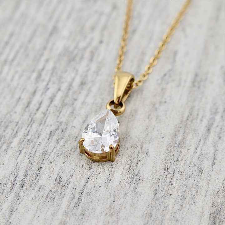Mathieu Blanchard Pendants Collier Goutte en acier