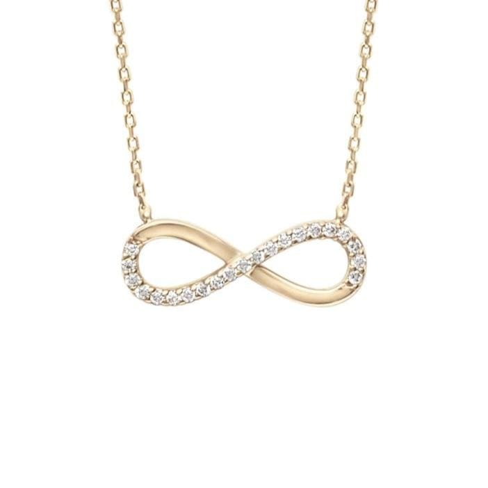 - Colliers Doré / Or 10K Collier Infini en or 10K